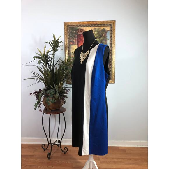 Ellen Tracy Little Black Dress 1X Sleeveless A Line Audrey Hepburn Quiet Luxury - Picture 6 of 10